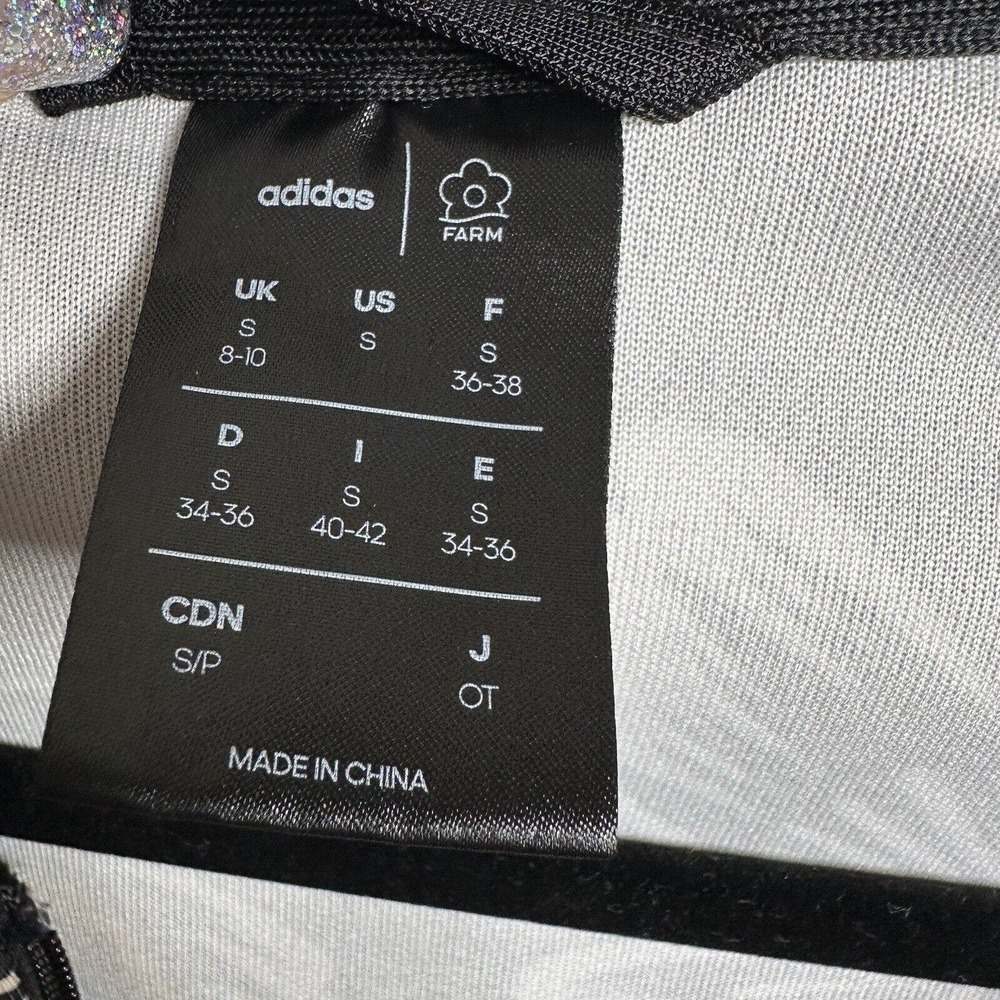 Adidas X Farm Rio Butterfly Track Jacket Hoodie Full Zip Womens Black Size Small - Picture 6 of 6